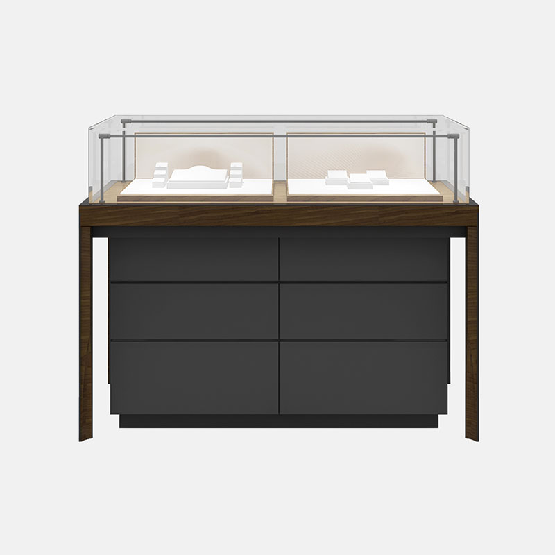 Деревянные и стеклянные витрины для ювелирных изделий